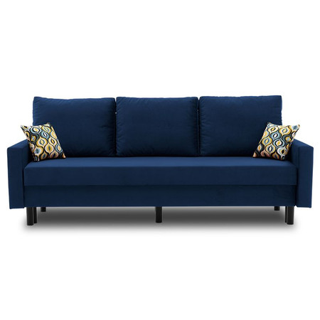 Nagyméretű kanapé ETNA PRO - fém lábak Kék