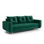 Nagyméretű szétnyitható kanapé MAWI Világos zöld - galéria #5