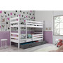 Gyerek emeletes ágy ERYK 80x160 cm - fehér Rözsaszín - galéria #2