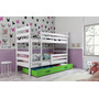 Gyerek emeletes ágy ERYK 80x160 cm - fehér Rözsaszín - galéria #1