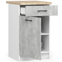 Konyhaszekrény OLIVIA S50 SZ1 - fehér/beton. - galéria #2