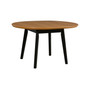 Összecsukható étkezőasztal OSLO 4 - natúr tölgy/fekete lábakkal - galéria #2