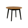 Összecsukható étkezőasztal OSLO 4 - natúr tölgy/fekete lábakkal - galéria #1