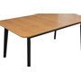 Összecsukható étkezőasztal OSLO 8 - natúr tölgy/fekete lábakkal - galéria #2
